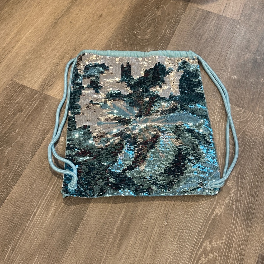 Sequin Drawstring Backpack - image 1